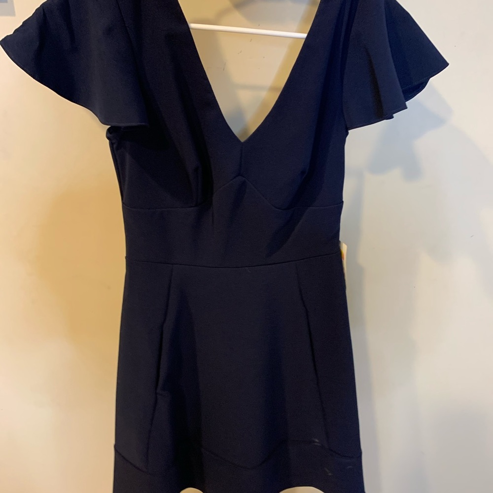 Juniors navy blue dress
